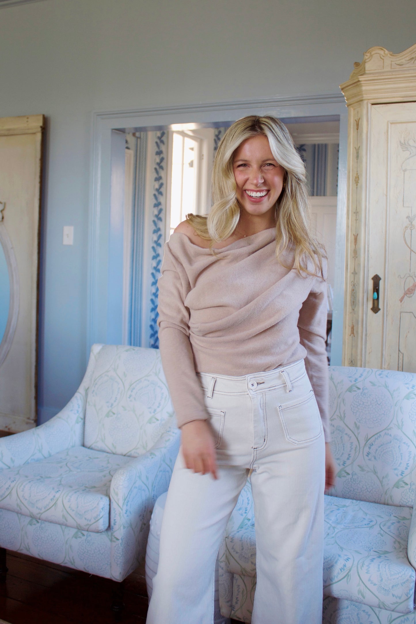Asymmetrical Knit Sweater Top
