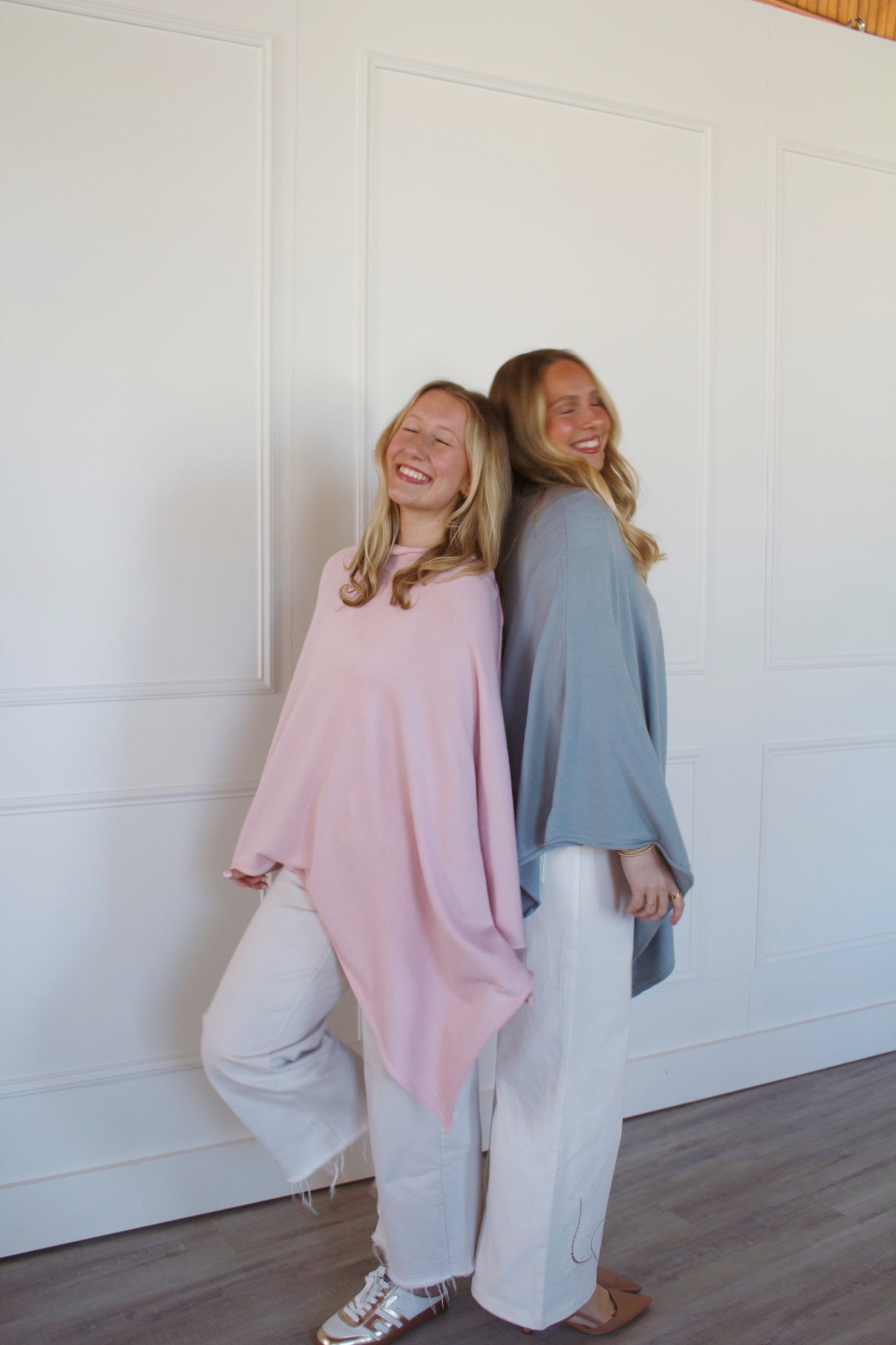 Oversized Poncho - Peony Pink (one size)