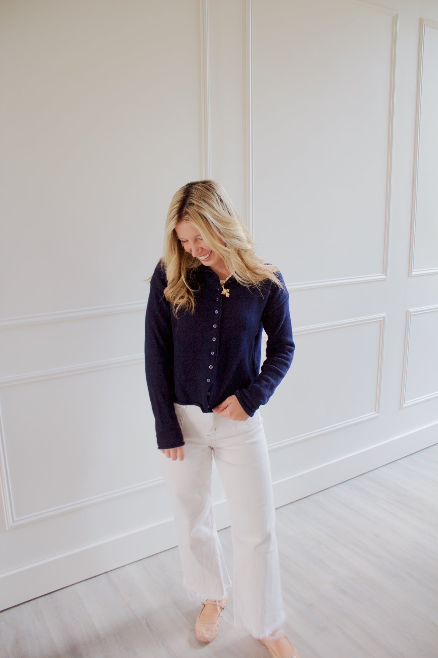 Cozy Navy Cardigan