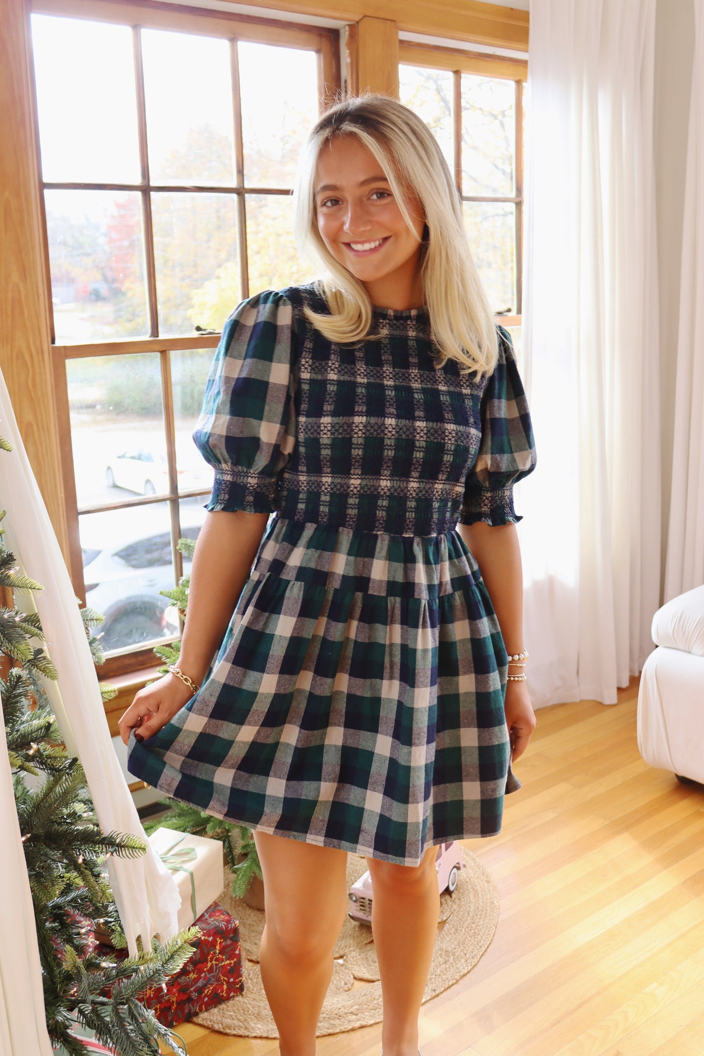 Eloise Plaid Dress
