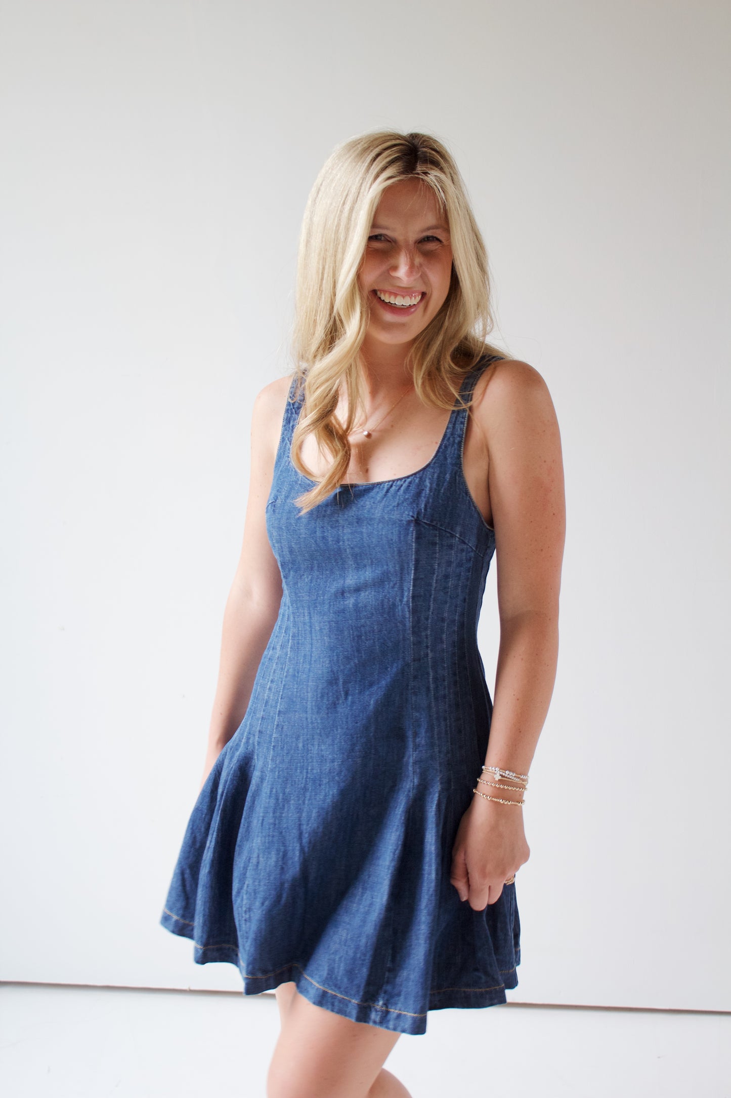Dark Wash Denim Dress