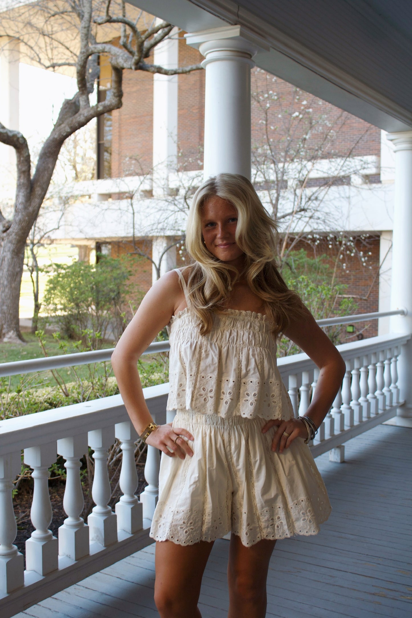 Summertime Eyelet Two Piece Set