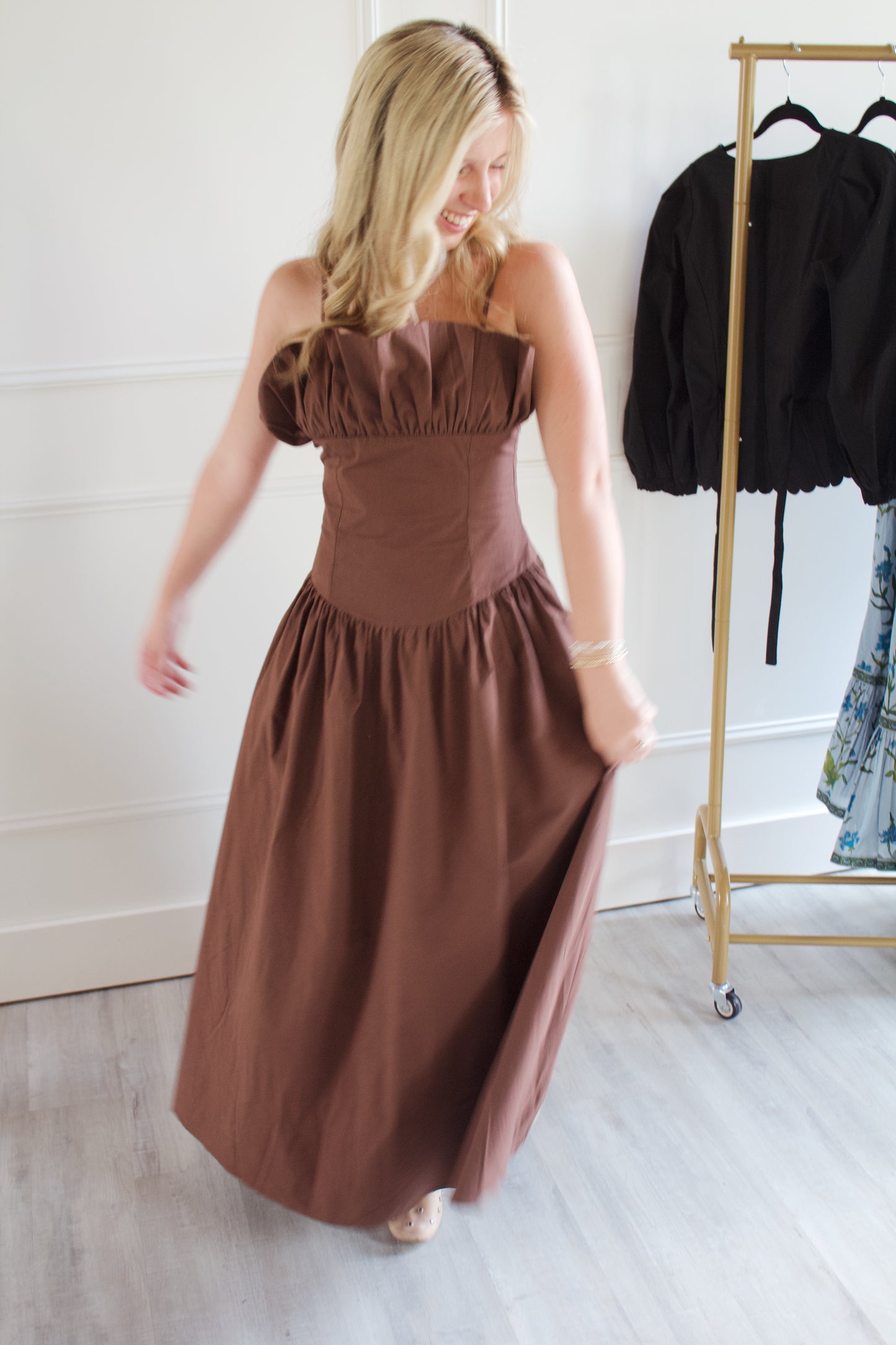 Espresso Brown Maxi Dress