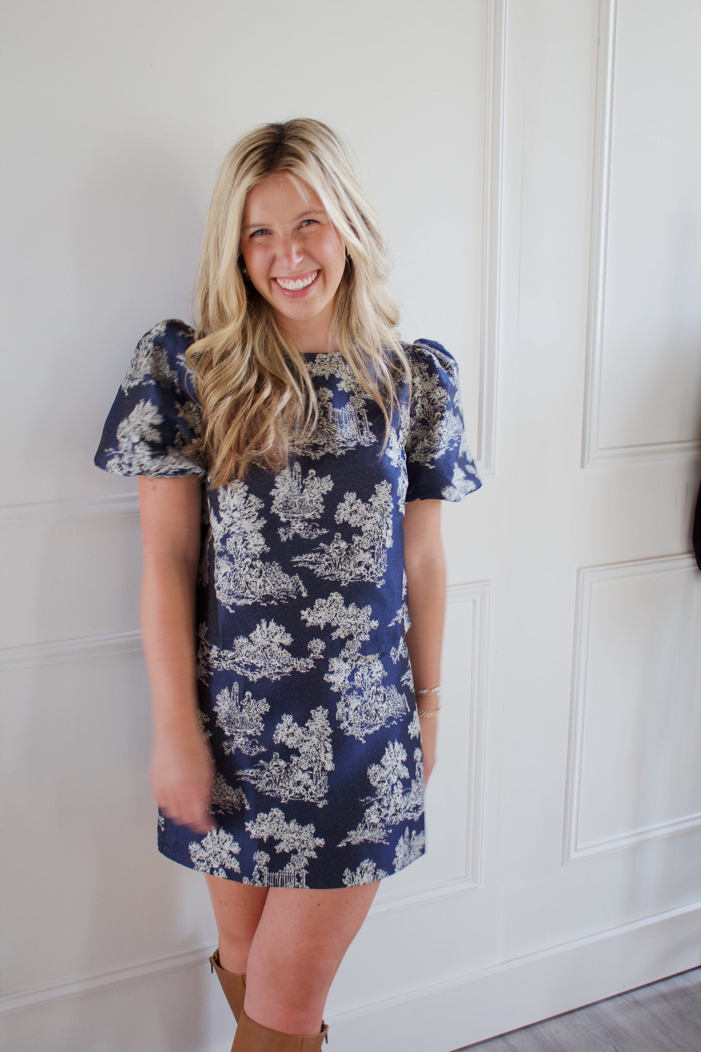 Toile Navy Two Piece Set