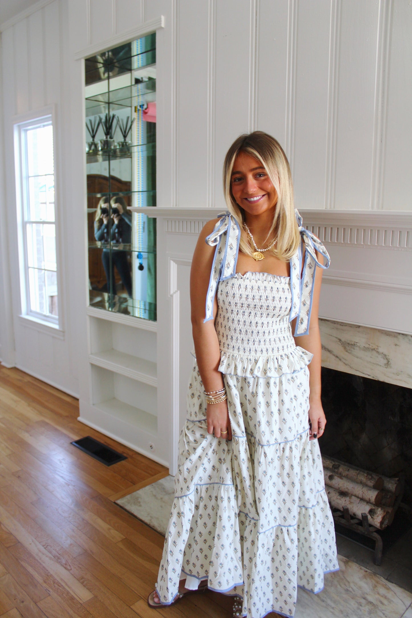 Annie Block Print Dress