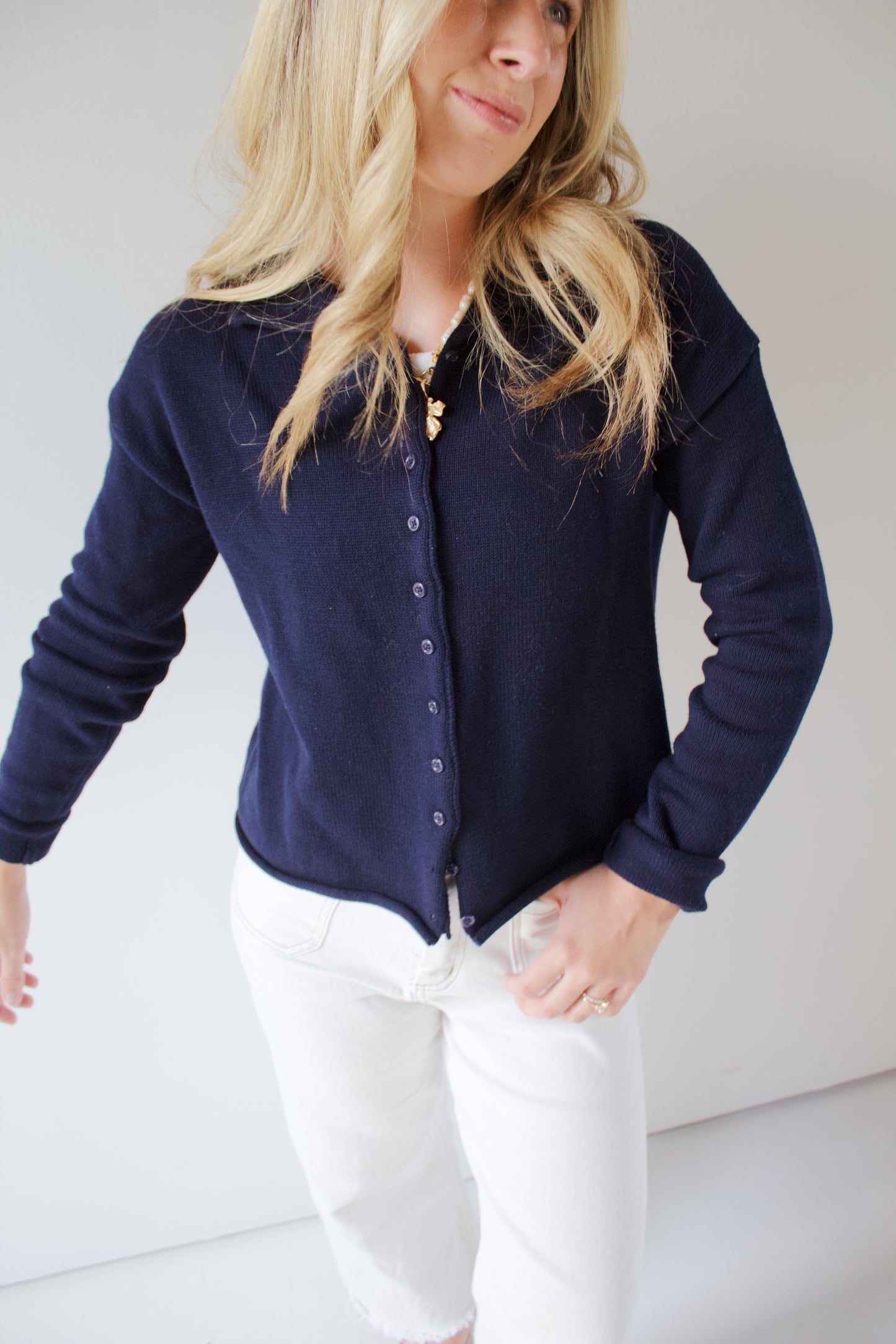 Cozy Navy Cardigan
