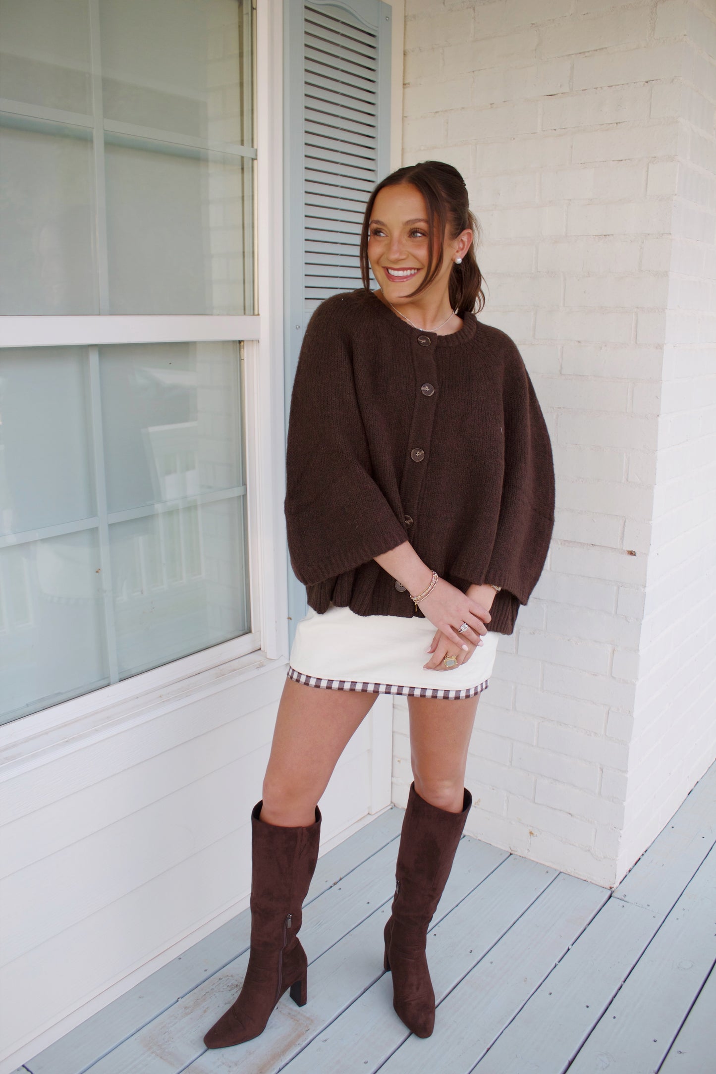 Skirt only - part of Fall Getaway Two Piece Gingham Skirt Set