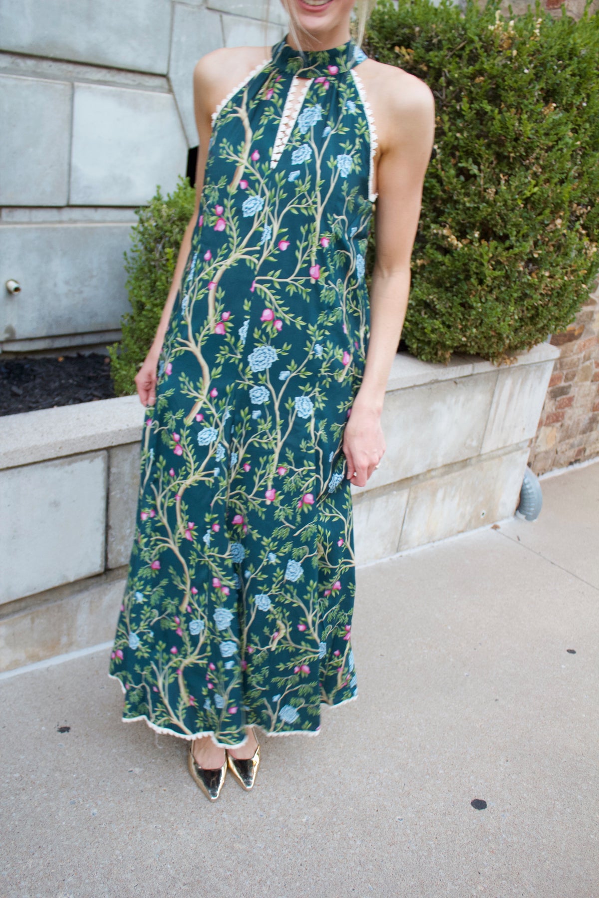 Chinoiserie Maxi Dress
