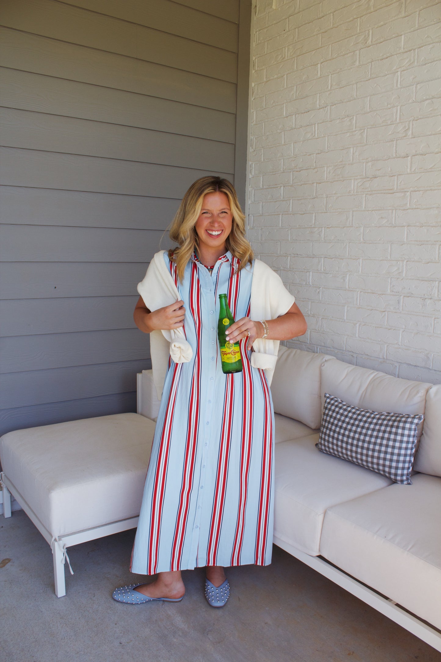 Americana Pinstripe Dress