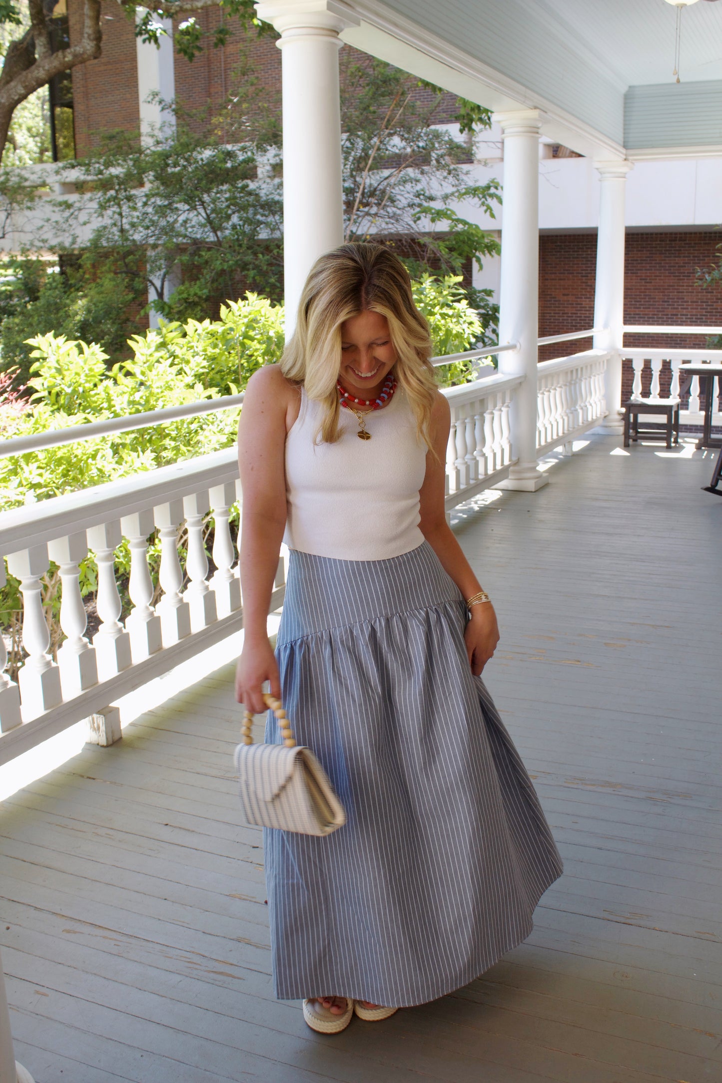 Kay Striped Maxi Skirt
