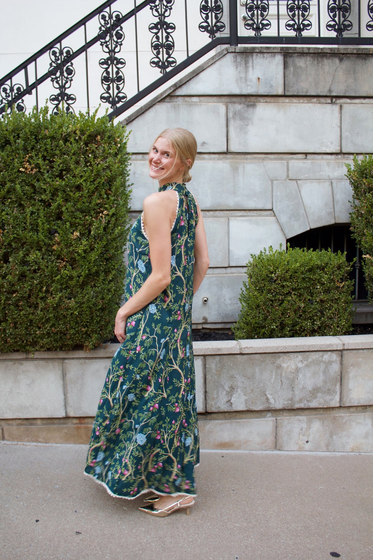 Chinoiserie Maxi Dress