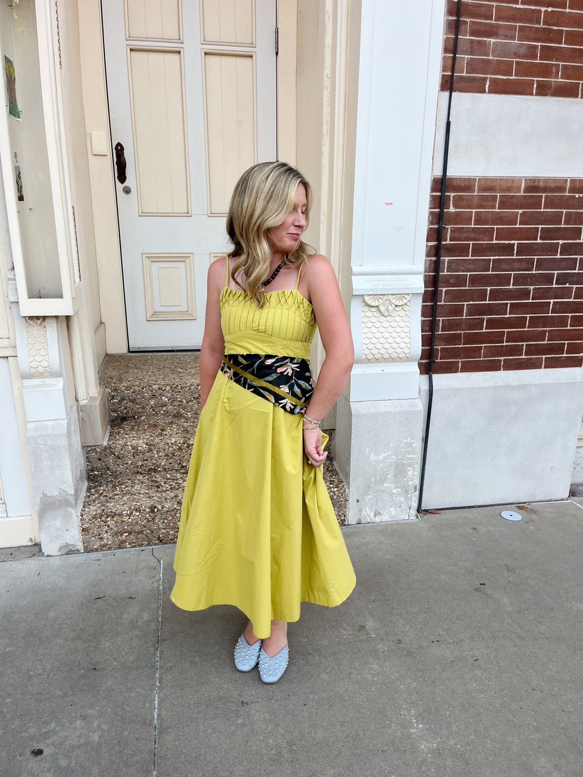 Simply Chartreuse Midi Dress