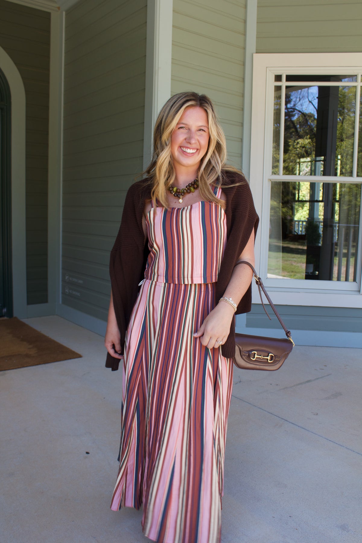 Autumn Stripes Two Piece Set