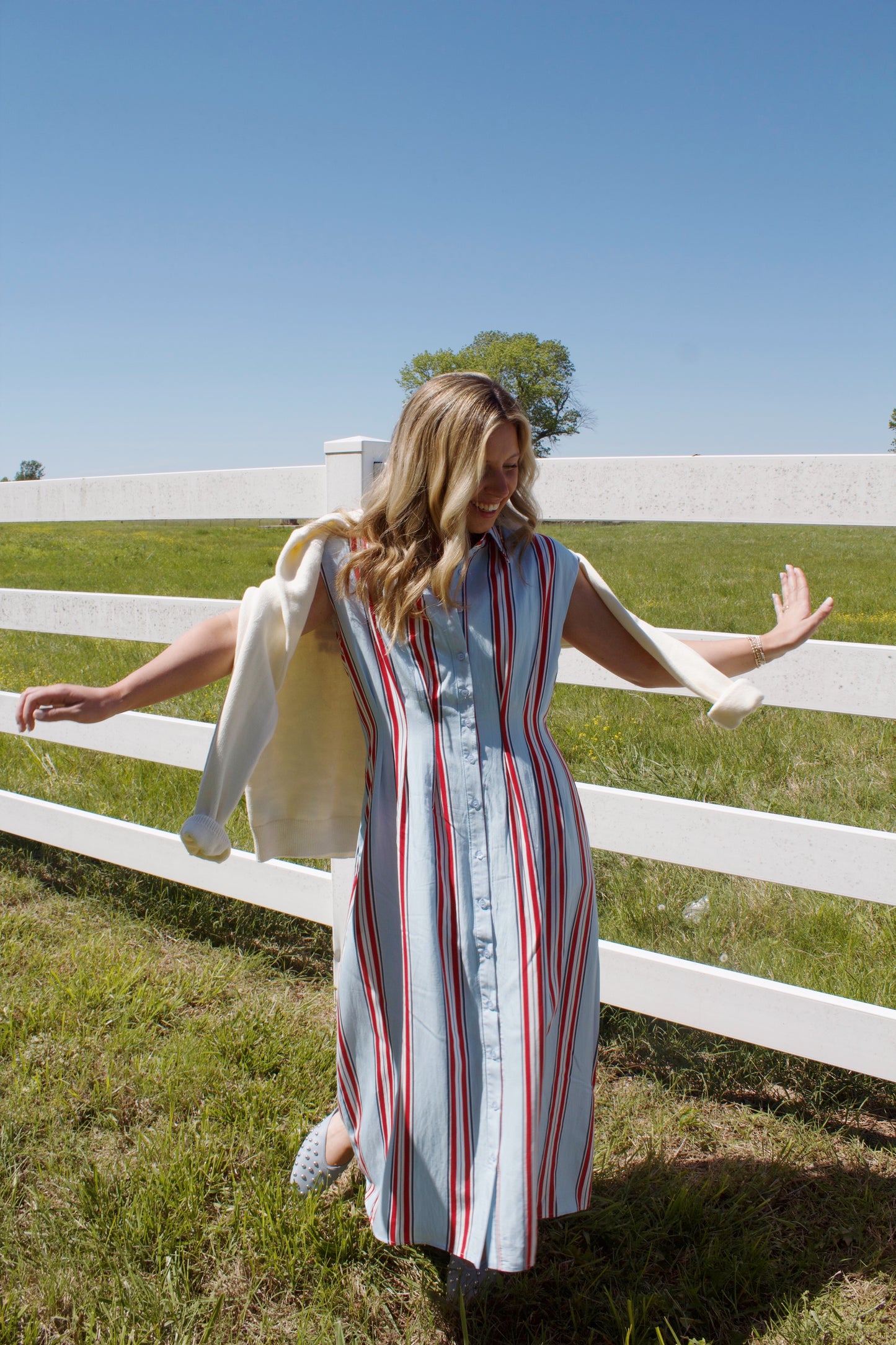 Americana Pinstripe Dress