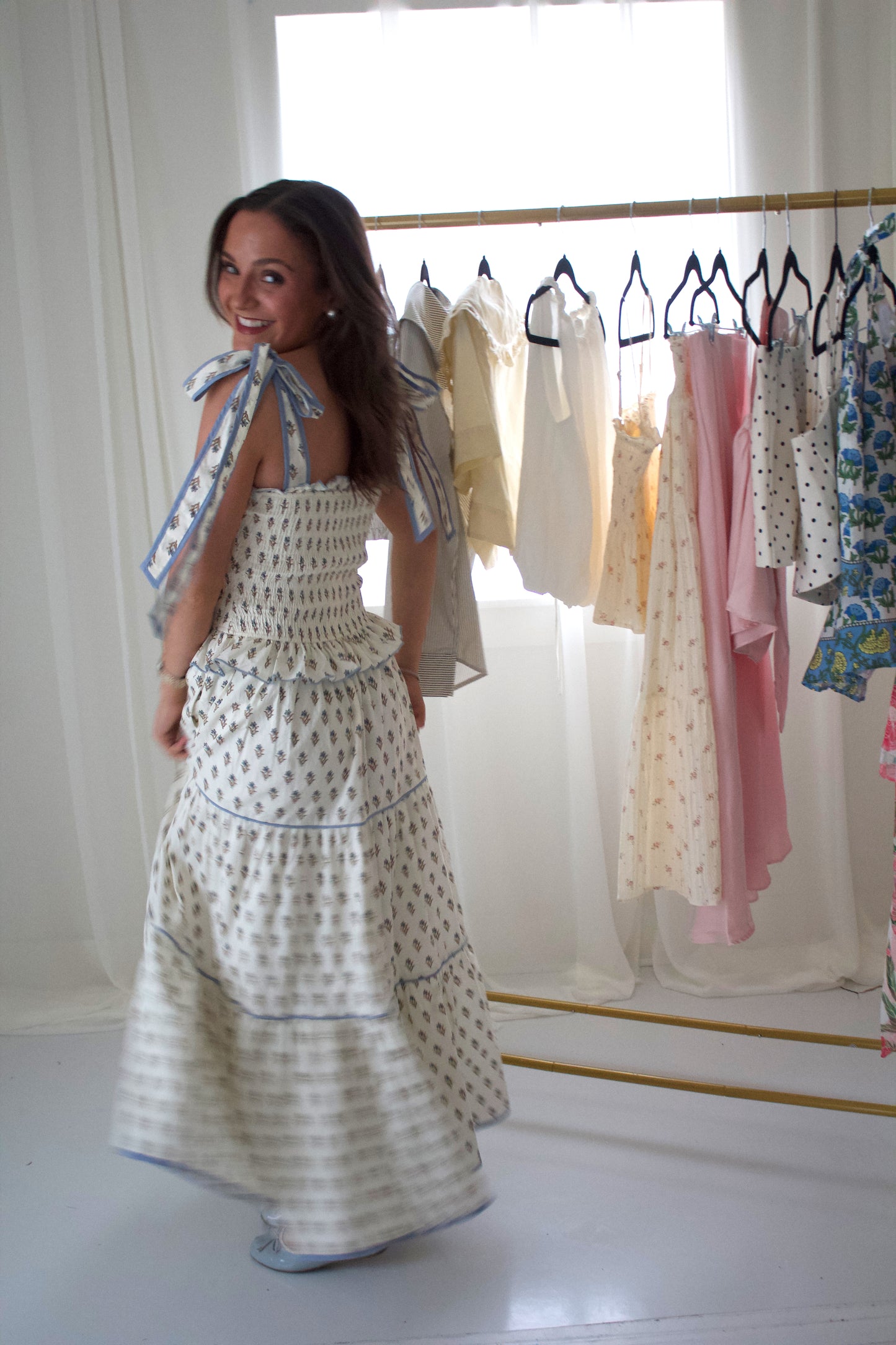 Annie Block Print Dress