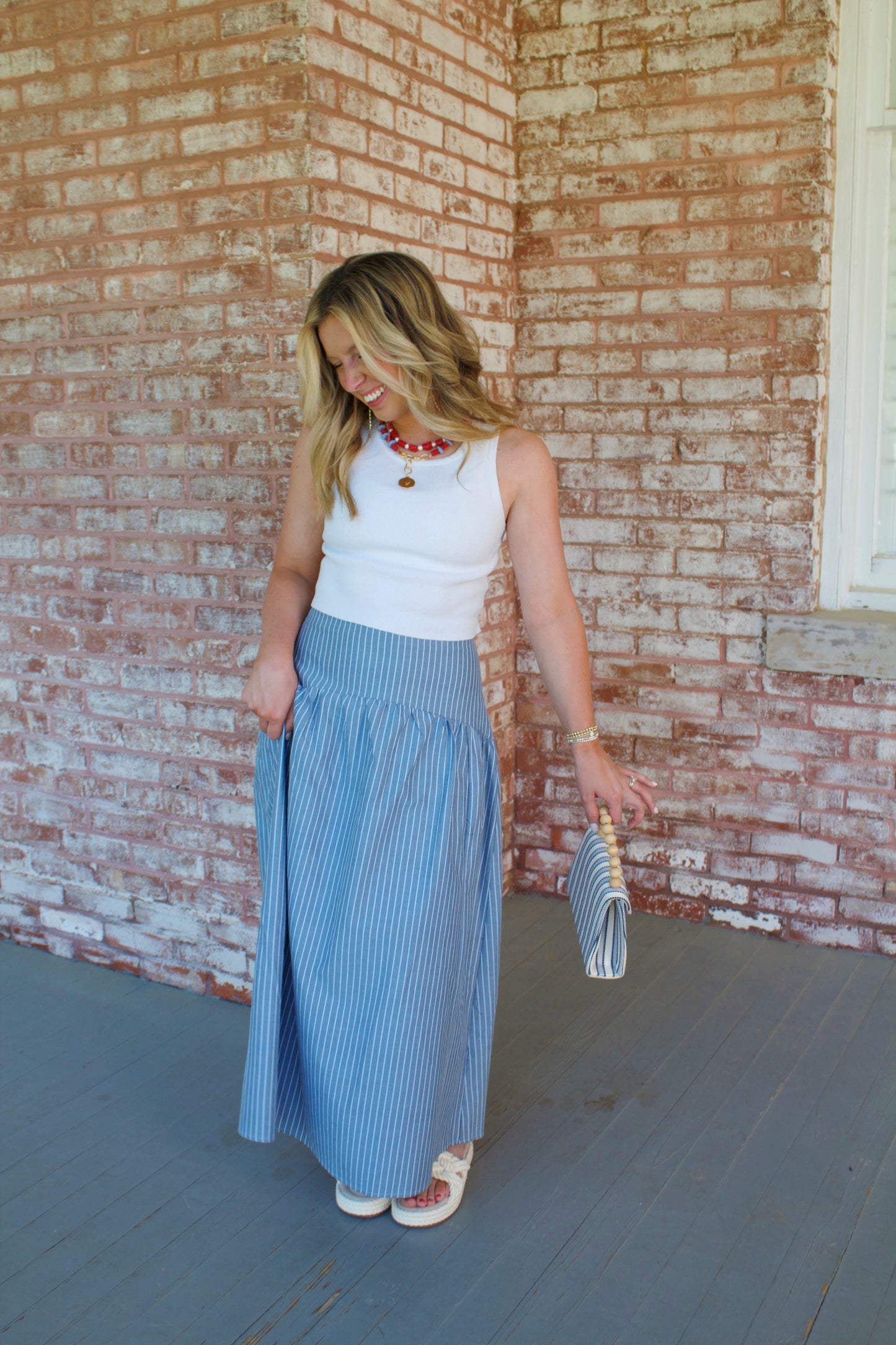 Kay Striped Maxi Skirt