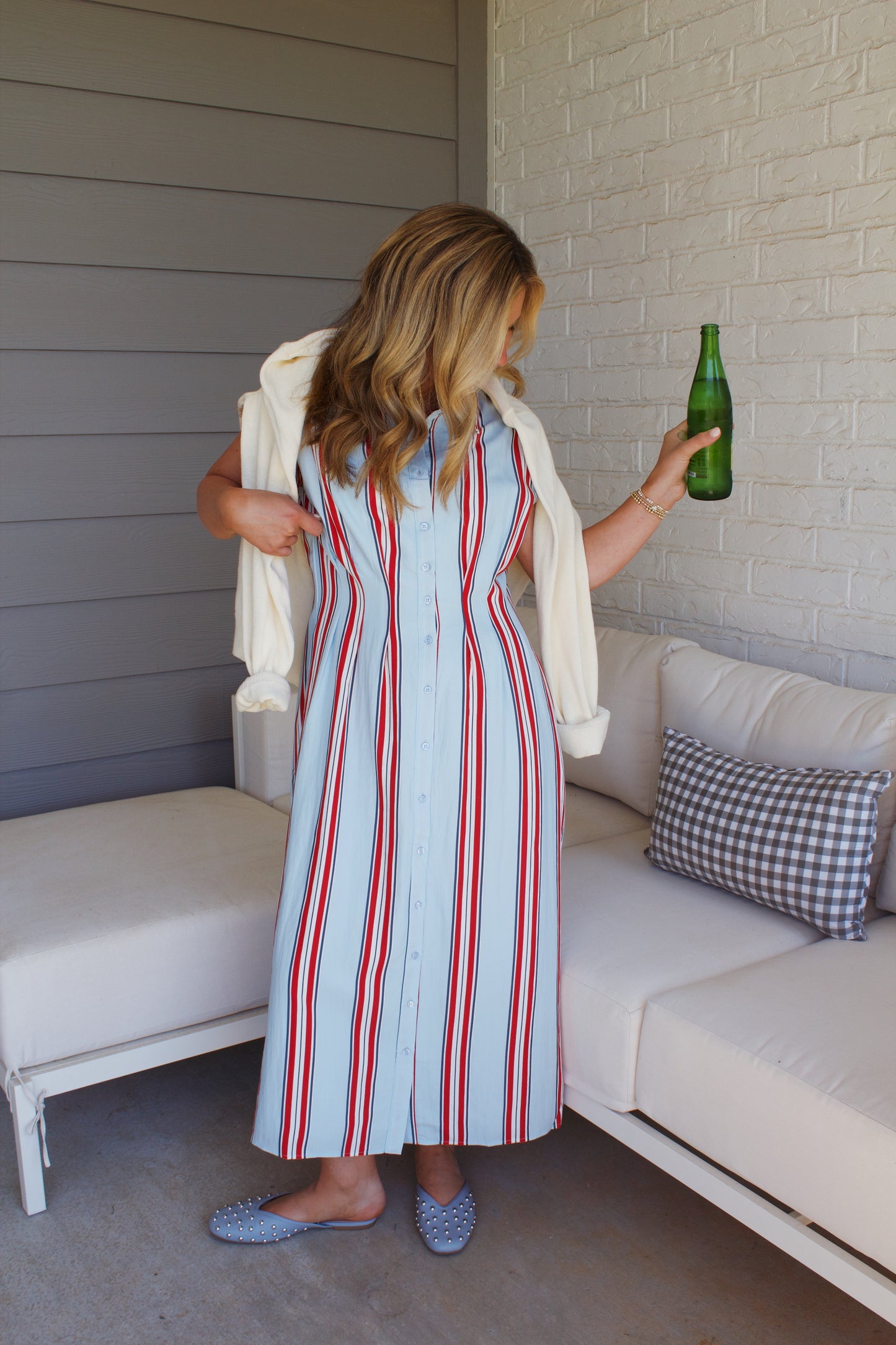 Americana Pinstripe Dress