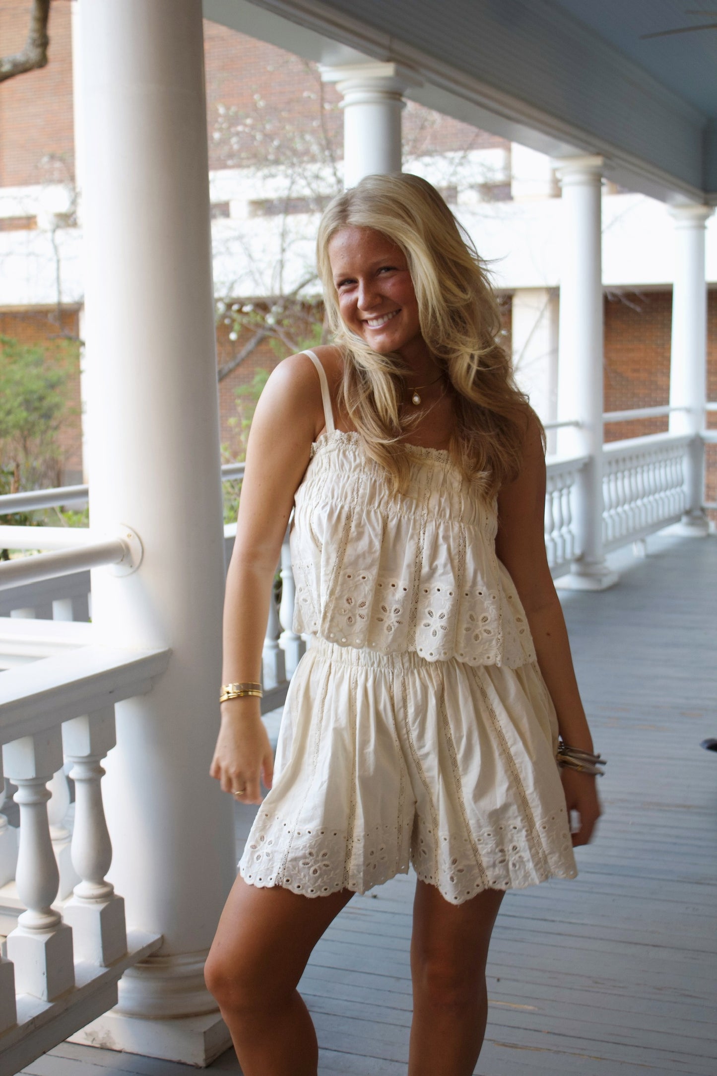 Summertime Eyelet Two Piece Set
