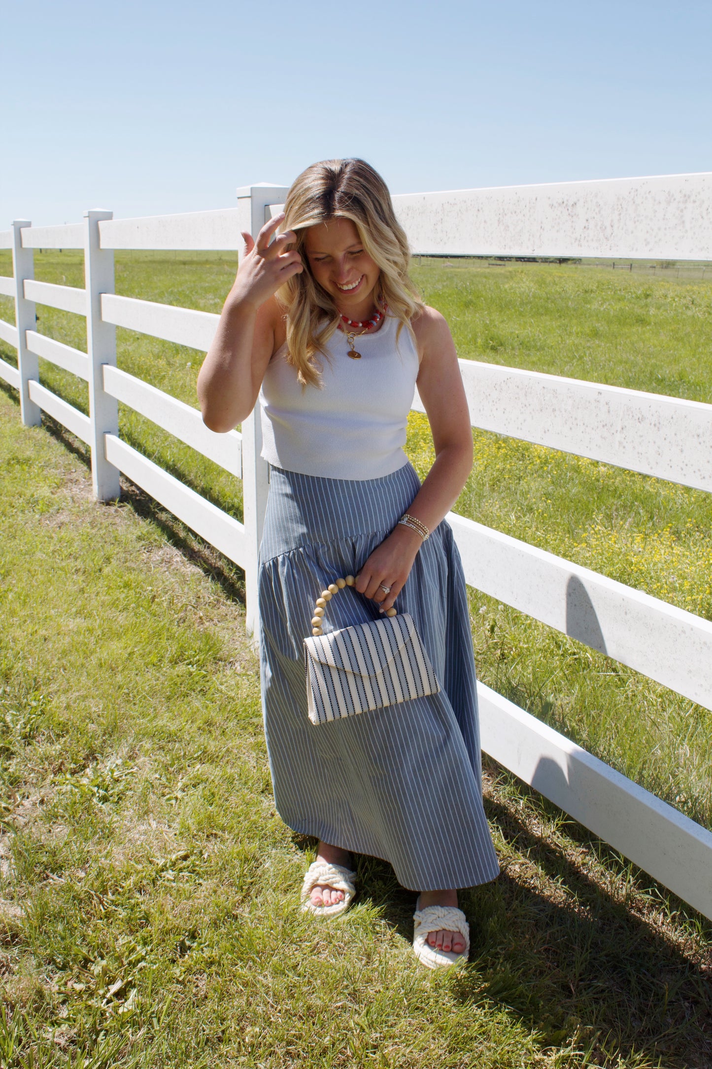 Kay Striped Maxi Skirt