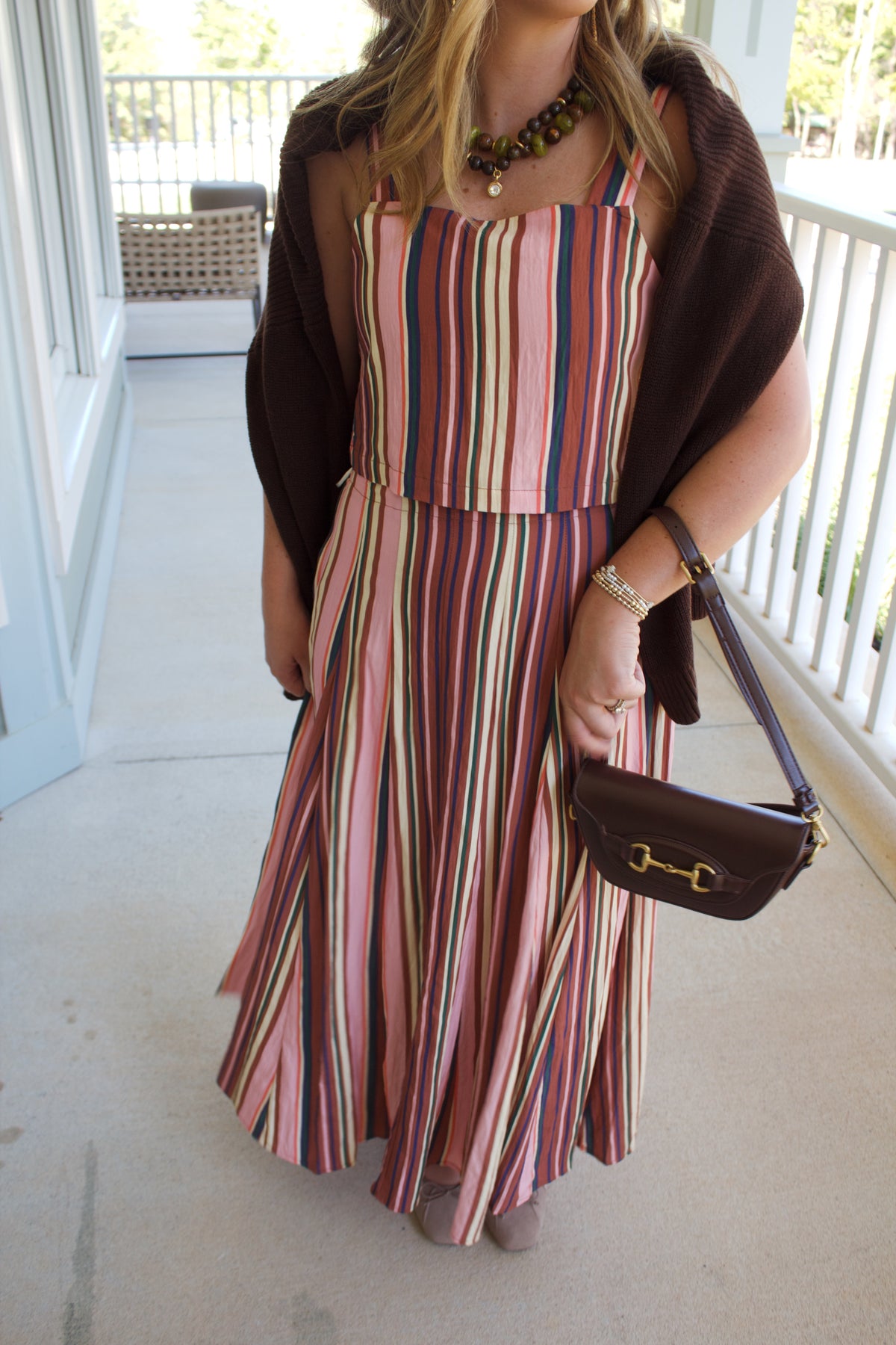 Autumn Stripes Two Piece Set