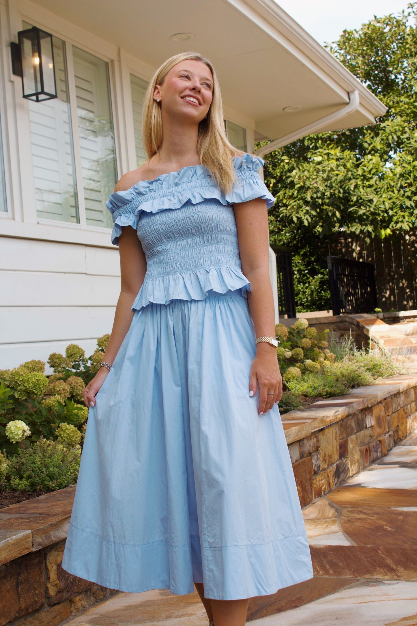 Bridget Powder Blue Two Piece Set