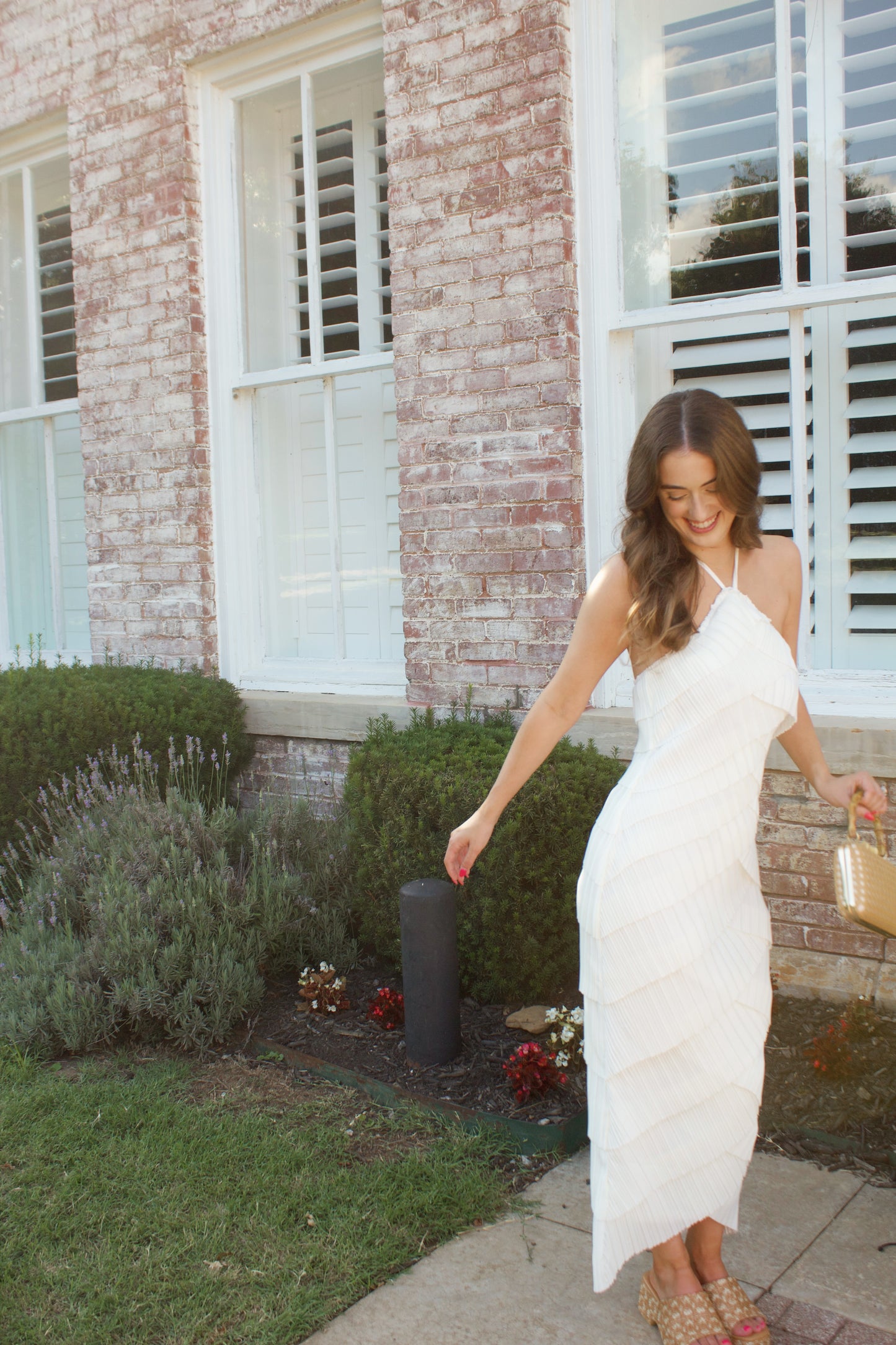 Island Time White Midi Dress